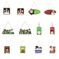 thumbnail image 4 of Bewildely Cartel de puerta de Feliz Navidad, guirnalda decorativa para colgar en la pared, recuerdo de fiesta, colgante para niños para Kits de decoración para fiestas Tipo 9, 4 of 6