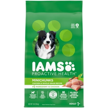 Iams Proactive Health Minichunks Adult Dry Dog Food With Real Chicken And Whole Grains, 7 Lb. Bag