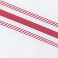 thumbnail image 2 of Arkwright Bistro Napkins (12 Pack), Soft Spun Polyester, 18x22 in., Restaurant Quality, White with Red French Stripes, 2 of 5
