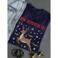 thumbnail image 3 of How Reindeers Fly T-Shirt Women -Smartprints Designs, Female 3X-Large, 3 of 4