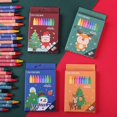 thumbnail image 4 of MB1 nuevos suministros de decoración navideña, crayones de Navidad para regalos para niños, juego de palos de pintura de dibujos animados, papelería de Navidad, 4 of 4