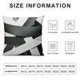 thumbnail image 5 of GOSMITH Modern Abstract Throw Pillow Cover Gray Black Stripes Design Decorative Pillows Case for Sofa Couch Bed, Double-Sided Printing, Home Decor Cushion Pillowcase, 5 of 5