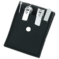 thumbnail image 1 of Regalos para hombres/mujeres, sistema de manicura de acero inoxidable con estuche de cuero de PU, herramienta de cuidado personal, 1 of 5