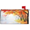 thumbnail image 2 of Red Yellow Fall Maple Leafs Mailbox Covers Magnetic Thanksgiving Mailbox Cover Autumn Leaf Mailbox Cover Magnetic Mailbox Wraps Standard Size 18" X 21" Holiday Garden Mailboxs Decorations for Outside, 2 of 6