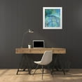 thumbnail image 3 of Bartola 20x23 White Modern Wood Framed Museum Art Print Titled - La Concha II Blue, 3 of 4
