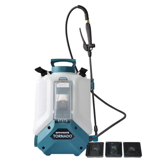 SprayMate Tool Only Tornado QuickSwap 4-Gallon Electric Backpack Sprayer - Compatible with FlowZone, DeWalt, Milwaukee, Makita, & Bosch (Battery Not Included)