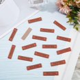 thumbnail image 6 of 100pcs PU Leather Label Tags 2 Style Handmade Items Crochet Tags Sew on Labels Embellishment Knit Accessories with Holes for DIY Hook Hat Jeans Woven Bag Shoes Accessories 1.57x0.39Inch, 6 of 6