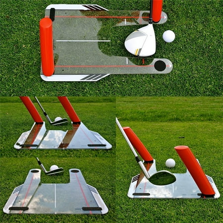 ZEDWELL Golf Putting Alignment Mirror - Integrated Golf Training Aids to Enhance Your Shot Position and Make It Easy for Novices in All