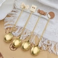 thumbnail image 3 of Mosiee 4Pcs Stainless Steel Spoon Kitchen Bar Cutlery Tea Coffee Stirring Spoons, 3 of 7