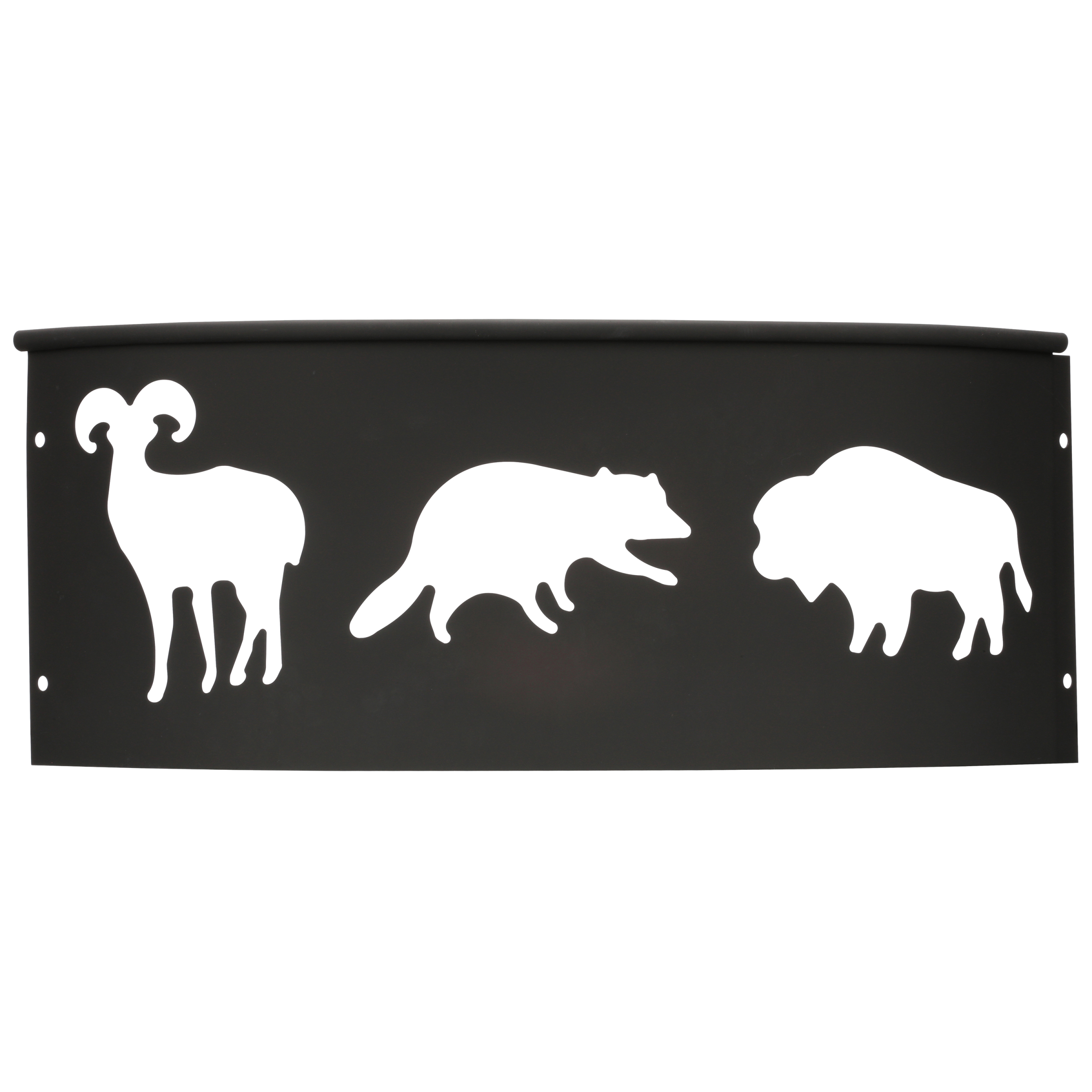Landmann 28312 Big Sky Wildlife Themed Steel Fire Ring 28 Black