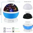 thumbnail image 2 of 3-12 Year Old Girl Christmas Gifts, Projector Night Lighting for Kids 3-12 Year Old Boy Christmas Gifts Toys for 3-12 Year Old Boys Girl Birthday Present Babies Bedroom Lights 1 Piece in Blue, 2 of 6