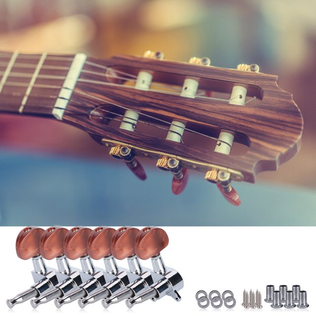 Eujgoov 6 uds clavijas de afinación de guitarra teclas de afinación de cuerdas de guitarra perillas cabezal de máquina para guitarra acústica y eléctrica ANGGREK Otros