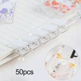 thumbnail image 5 of 50pcs Self-adhesive Wall Clips Transparent Not Easily Deformed Compact Size Widely Used Mini Document Paper Clips, 5 of 5