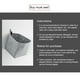 thumbnail image 3 of Caja de calcetines de fieltro multiusos con anilla para sala de estar (gris claro) Wdftyju Libre de BPA, 3 of 4