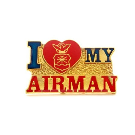 U.S. Air Force I Love My Airman Lapel Hat Pin Military PPM596