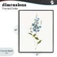 thumbnail image 4 of Stupell Industries Transitional Delicate Blue Sprigs Black Framed Giclee Art, 11 x 14, by Sally Swatland, 4 of 8