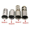 thumbnail image 3 of Removable Motorcycle Muffler Silencer Made of Stainless Steel for 51mm/60mm Pipes to Reduce Deep Note Sound, 3 of 7