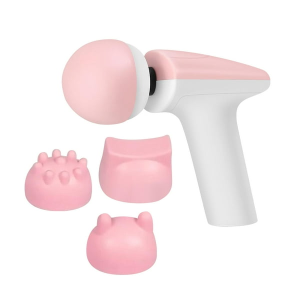 Handheld Mini Massage Machine Quiet 7 Speeds Adjustable Electric for Neck Back Pink