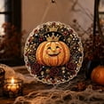 thumbnail image 4 of Halloween Pearl Diamond Art Hanging Decoration Kit with Crowned Pumpkin Design, Complete Diy Craft Set for Home and Party Wall Decor, Orange and Black Hanging Ornament, 4 of 5