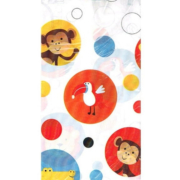 Jungle Animals 'Safari Party' Plastic Table Cover (1ct)