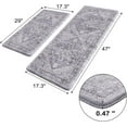 thumbnail image 2 of Anti Fatigue Fall Kitchen Mats, Boho Distressed Kitchen Floor Mats 17"x47"+17"x30", Non Slip Waterproof Kitchen Rugs, Padded Comfort Standing Mats for Laundry, Office, Sink, Desk Orange Multi, 2 of 6