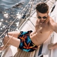 thumbnail image 2 of luoweisi Men's Beach Shorts Quick Dry Swim Trunks with Mesh Lining Starfish L, 2 of 5