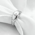 thumbnail image 4 of EOEMY 9.5mm Silver Gold Aaa Pearl Band Women'S Stainless Steel Fashion Rings Size 6-10, 4 of 6