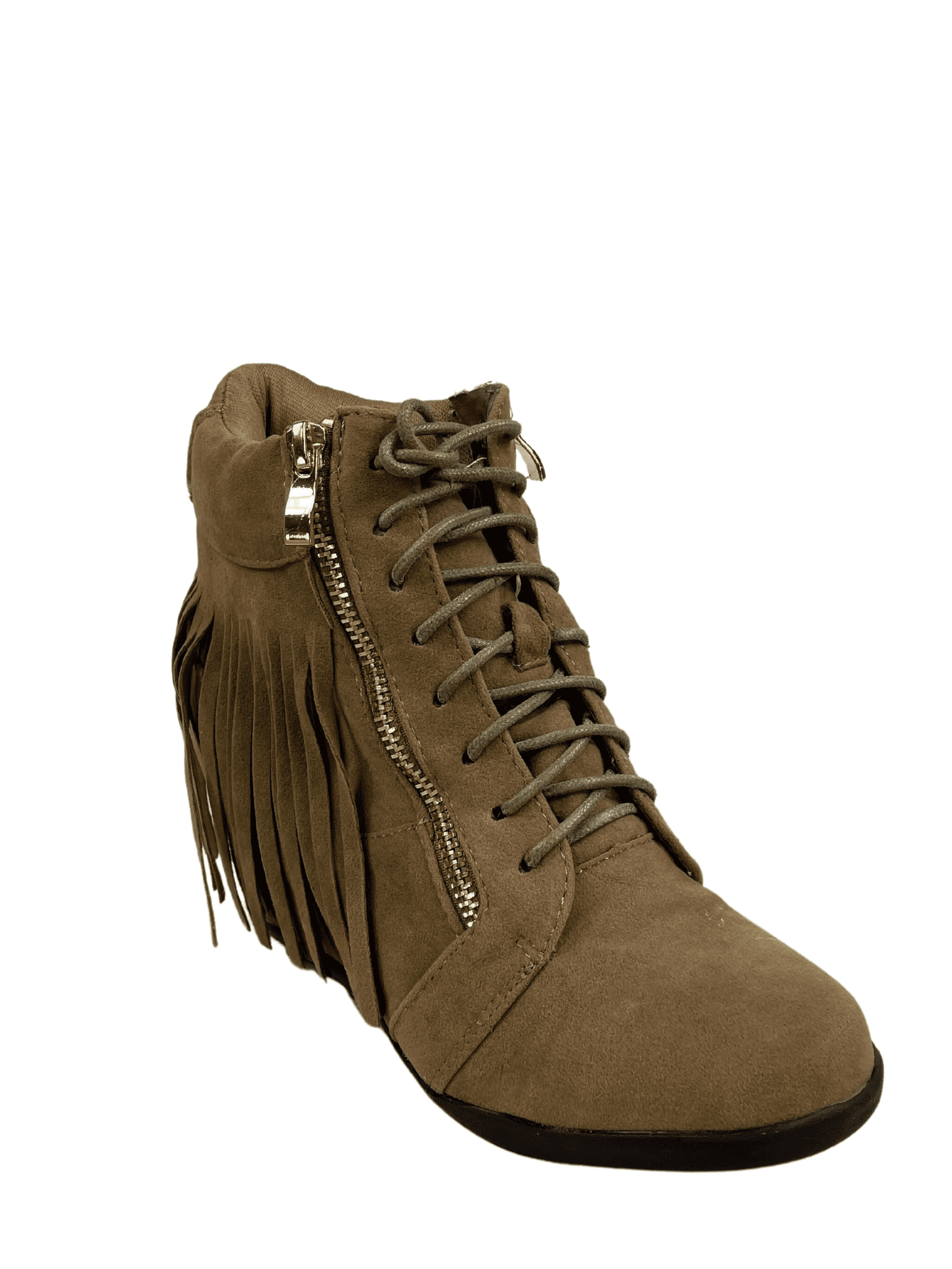 SammyG Sammy-06 Women's Lace Up High Top Ankle Hidden Wedge Heels