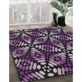 thumbnail image 3 of Ahgly Company Machine Washable Indoor Rectangle Transitional Purple Area Rugs, 8' x 12', 3 of 7