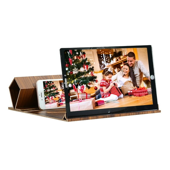 Projector Screen Phone Screen Magnifier 12 Inch Screen Magnifier Phone Projector Movie Video Enlarged Amplifier Stands