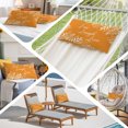 thumbnail image 5 of Burnt Orange Botanical Throw Pillow Cover, Pillowcase Protectors with Zipper, Breathable Decorative Lumbar Pillow Case Cover, Farmhouse Laugh Love Leaves Pillow Shams for Couch Sofa 16x24Inch, 5 of 9