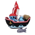 thumbnail image 1 of Juguete de baño Manhattan Toy, barco pirata de neopreno, con 5 piezas, 1 of 5