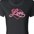 thumbnail image 4 of Inktastic Love in Red and Pink with Heart Women's T-Shirt, 4 of 5
