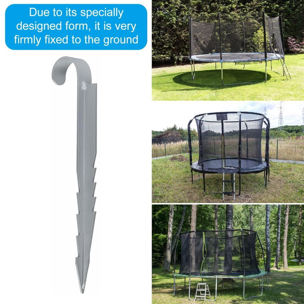 4Pcs Ground Stakes Tent Trampoline Ground Stake Fixing Anchors Easy to Install