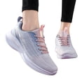 thumbnail image 3 of NOKIO Womens Running Tennis Shoes Slip on Ladies Walking Fashion Athletic Sneakers Work Gym Comfort Lightweight Mesh Soft Sole Shoes Mesh Breathable Lace Up Sport Shoes, 3 of 8