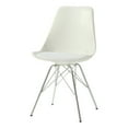 thumbnail image 1 of Coaster Armless Faux Leather Dining Chairs in White, 1 of 2
