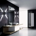 thumbnail image 4 of Aplique LED de pared para exterior, impermeable, de 8 W, moderno aplique de pared decorativo original para terraza, villa, porche, karaoke, salón, pasillo, color negro., 4 of 4