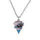 thumbnail image 1 of Collar con colgante deportivo triangular con el logotipo del equipo de fútbol y joyas de equipo con gotas de aceite, 1 of 6
