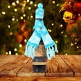 thumbnail image 3 of Christmas Knitted Scarf Bottle Cover Hat Wrap Dinner Tableware Home Decor, 3 of 4