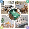 thumbnail image 5 of Green Christmas Tree Pattern Rectangle Tablecloth 60"x120",Waterproof Polyester Rectangle Table Cloth, Wipeable Spillproof Polyester Tablecloth for Dining, Camping, Indoor and Outdoor, 5 of 6