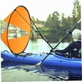 thumbnail image 3 of Voile de Kayak Orange, Kit de Voile Downwind Kayak Downwind Voile Pliable Portable WM29, 3 of 6