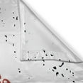 thumbnail image 3 of Ambesonne Love You More Kitchen Curtains, Grungy Heart Form, 55"x39", Rust Black White, 3 of 3