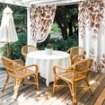 thumbnail image 4 of Outdoor Curtains for Patio Waterproof, Eucalyptus Leaves Outdoor Privacy Panels Grommet, Grey Pink Summer Botanical Watercolor Weeping Blackout Outside Curtains for Porch/Cabana 54"x108", 1 Panel, 4 of 8