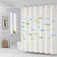 thumbnail image 1 of Bathroom curtain shower curtain bubble fish single curtain without rod width 180*height 180, 1 of 1