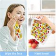 thumbnail image 5 of GZHJMY Strawberries and Lemons Washcloth Set of 2 Pcs 100% Cotton Small Face Towel, 12 x 12 inch Washcloths, 5 of 6