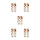 thumbnail image 2 of Jumpingount Calcetín de animales, calcetín de lana de Coral, esponjoso invierno, estilo japonés, Color térmico, ropa de casa de moda, blanco + punto Punto blanco + café 5piezas Jumpingount CBP256460, 2 of 4