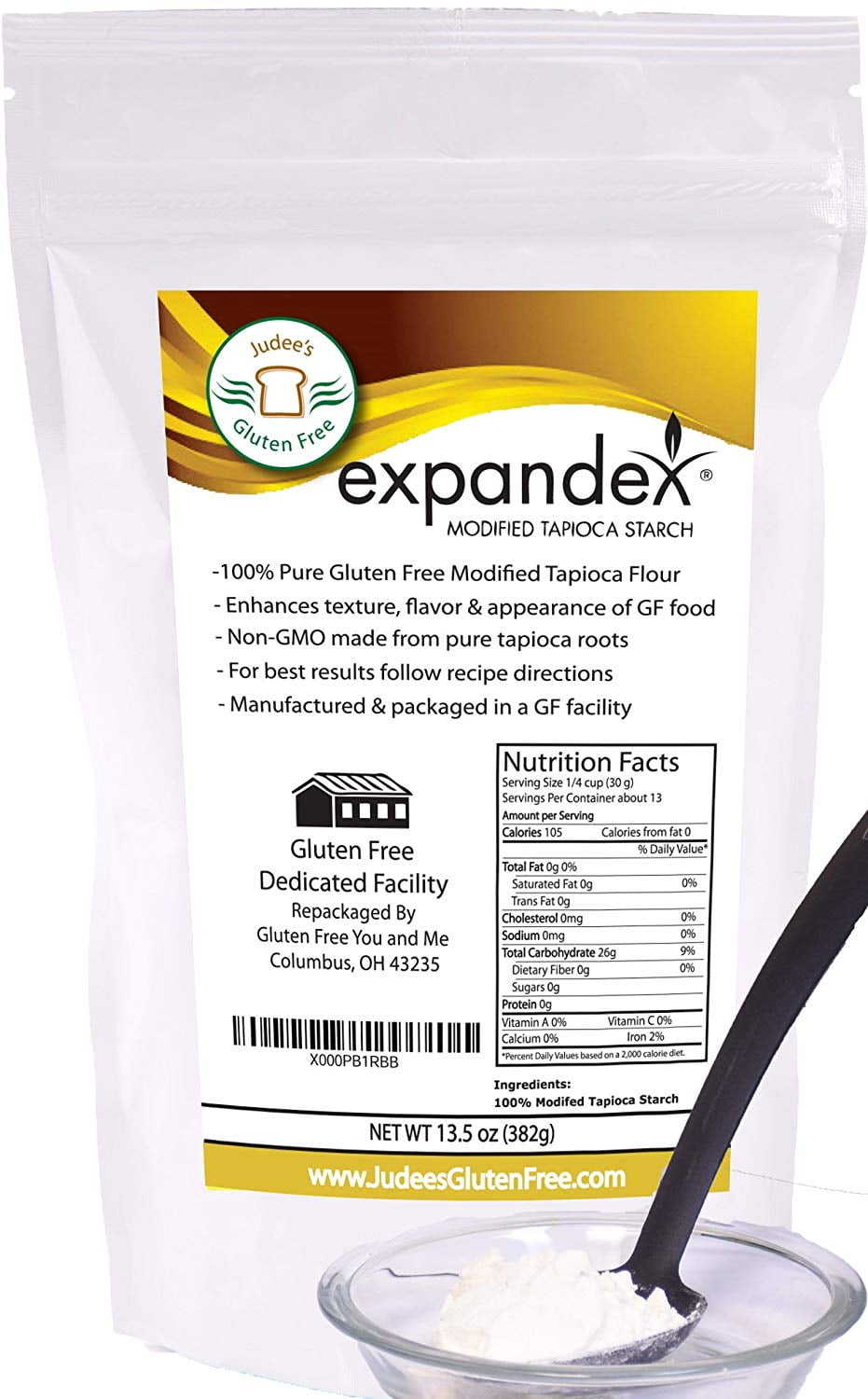 Judee's Gluten Free Expandex Modified Tapioca Starch, 13.5 oz