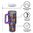 thumbnail image 4 of Magical Pumpkin Castle Halloween Pattern Tumbler with Handle and Lid,40oz Double Wall Vacuum Insulated Tumbler,Cups Gift for Women and Men, 4 of 7