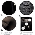 thumbnail image 3 of Designart "Black And White Elephant Beauty Of Strength V" Animals Elephant Metal Wall Art, 3 of 5