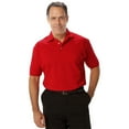 thumbnail image 1 of BlueGeneration Mens Short Sleeve Superblend Pique No Pocket - Red 8 Extra Large Solid, 1 of 1
